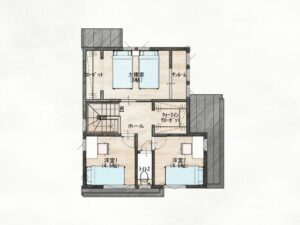 二本木建売　2階 平面図